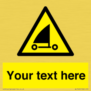 Custom Warning sand yachting